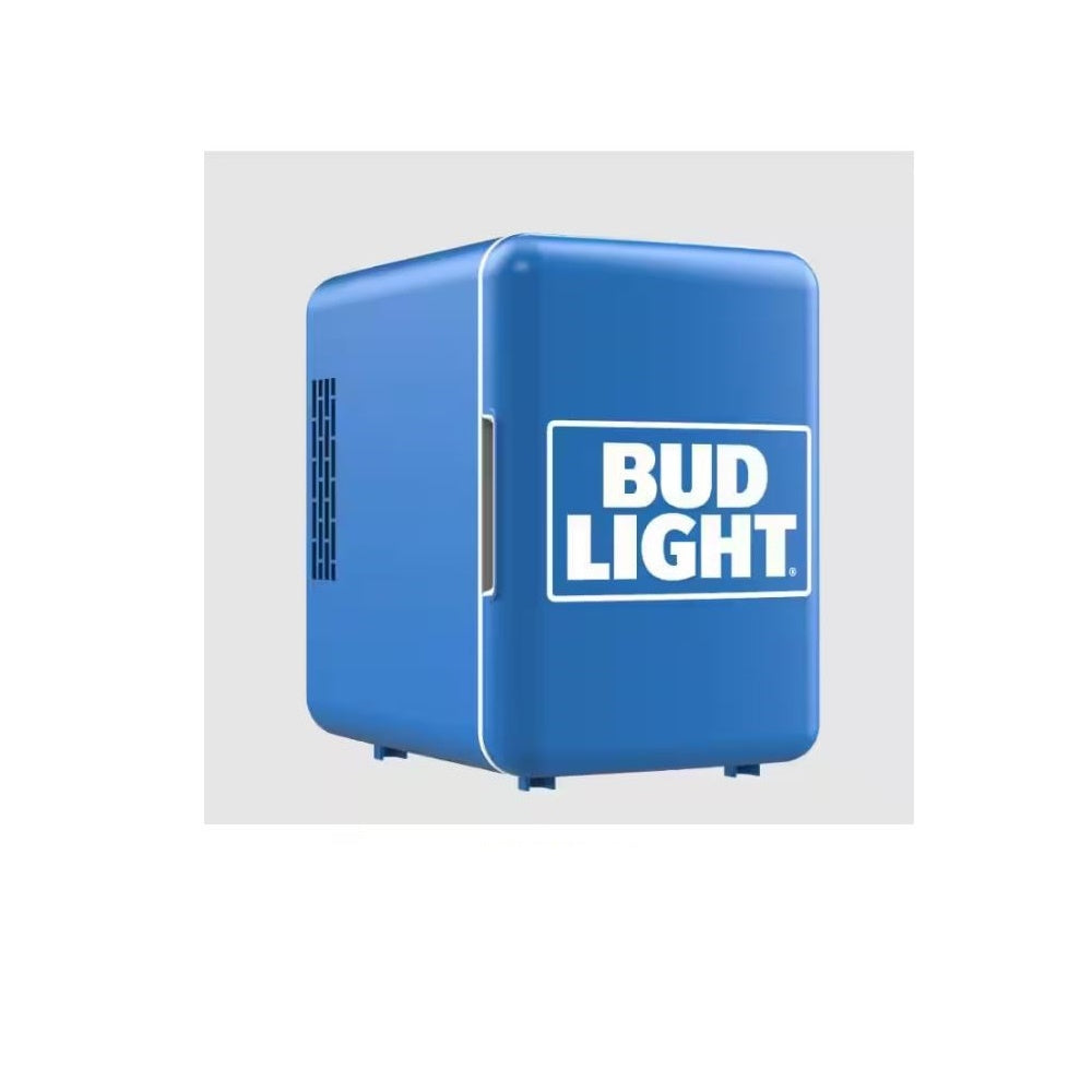 Bud Light 0.3 cu. ft. Mini Refrigerator Compact Personal Cooler, 4-Liter Capacity Chill in Blue MIS137-BULT