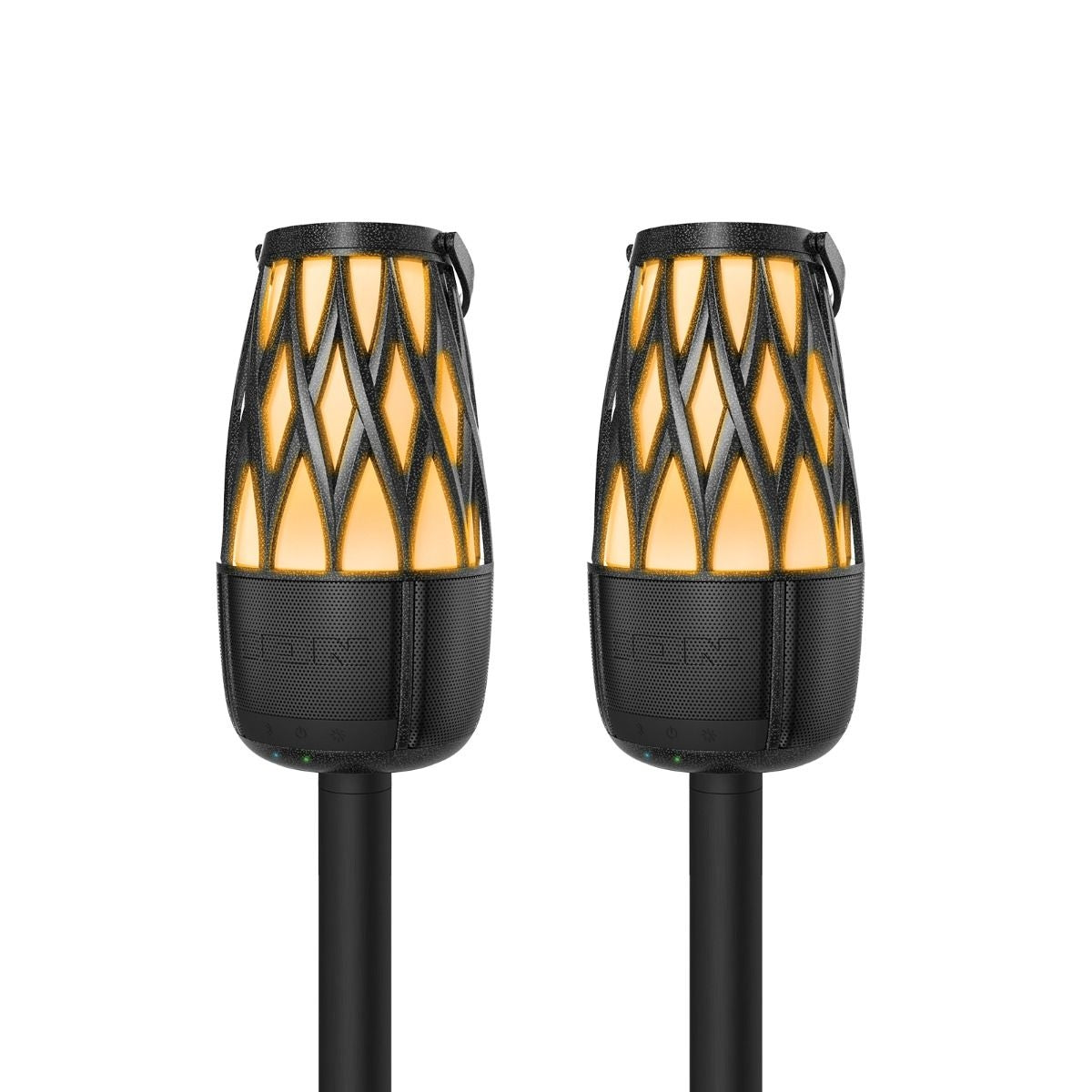 ION iSP136 Tahiti 10-Watt Outdoor Lantern-Style Solar-Rechargeable Bluetooth Speakers