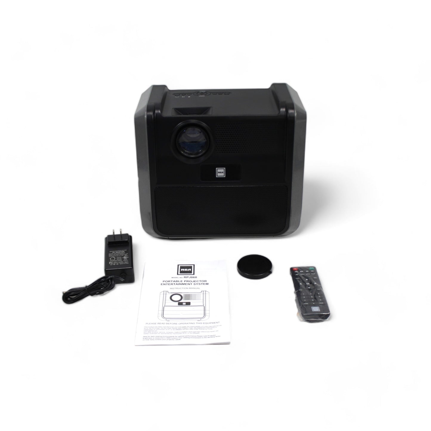 RCA Portable Home Theater Projector Streaming Ready BT 30"-150" Picture RPJ060-BLACK/GRAPHITE