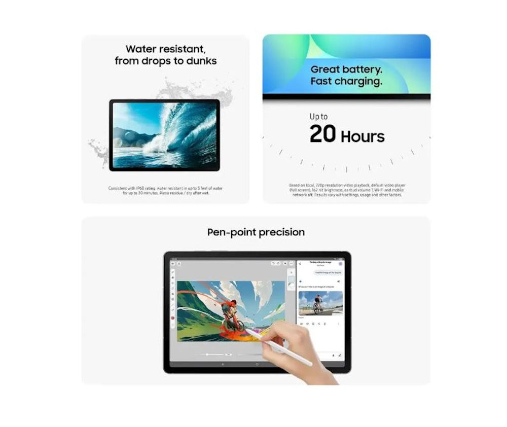 Samsung Galaxy Tab S10 FE 10.9" 256GB Wi-Fi with S-Pen Gray SM-X520NZAEXAR