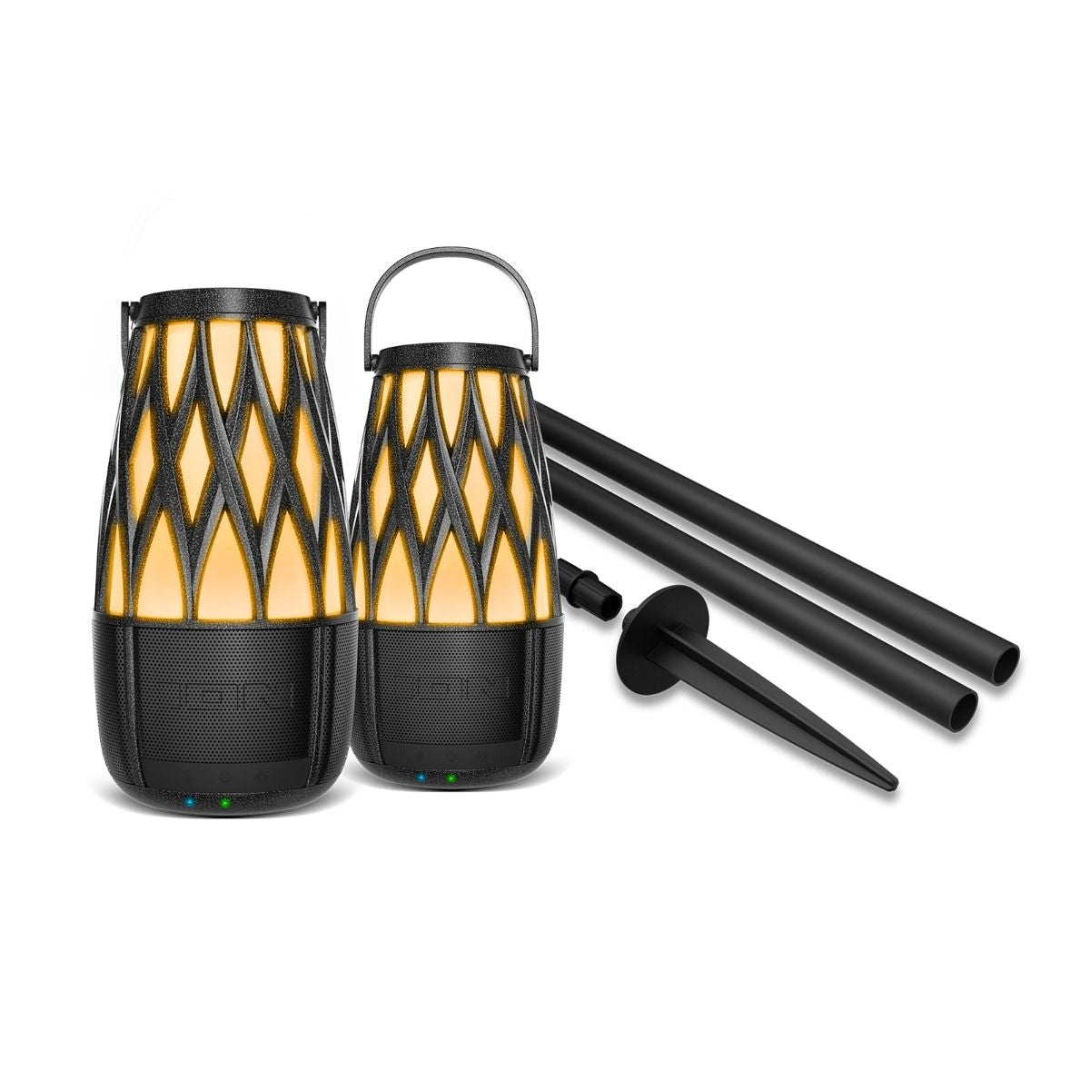 ION iSP136 Tahiti 10-Watt Outdoor Lantern-Style Solar-Rechargeable Bluetooth Speakers