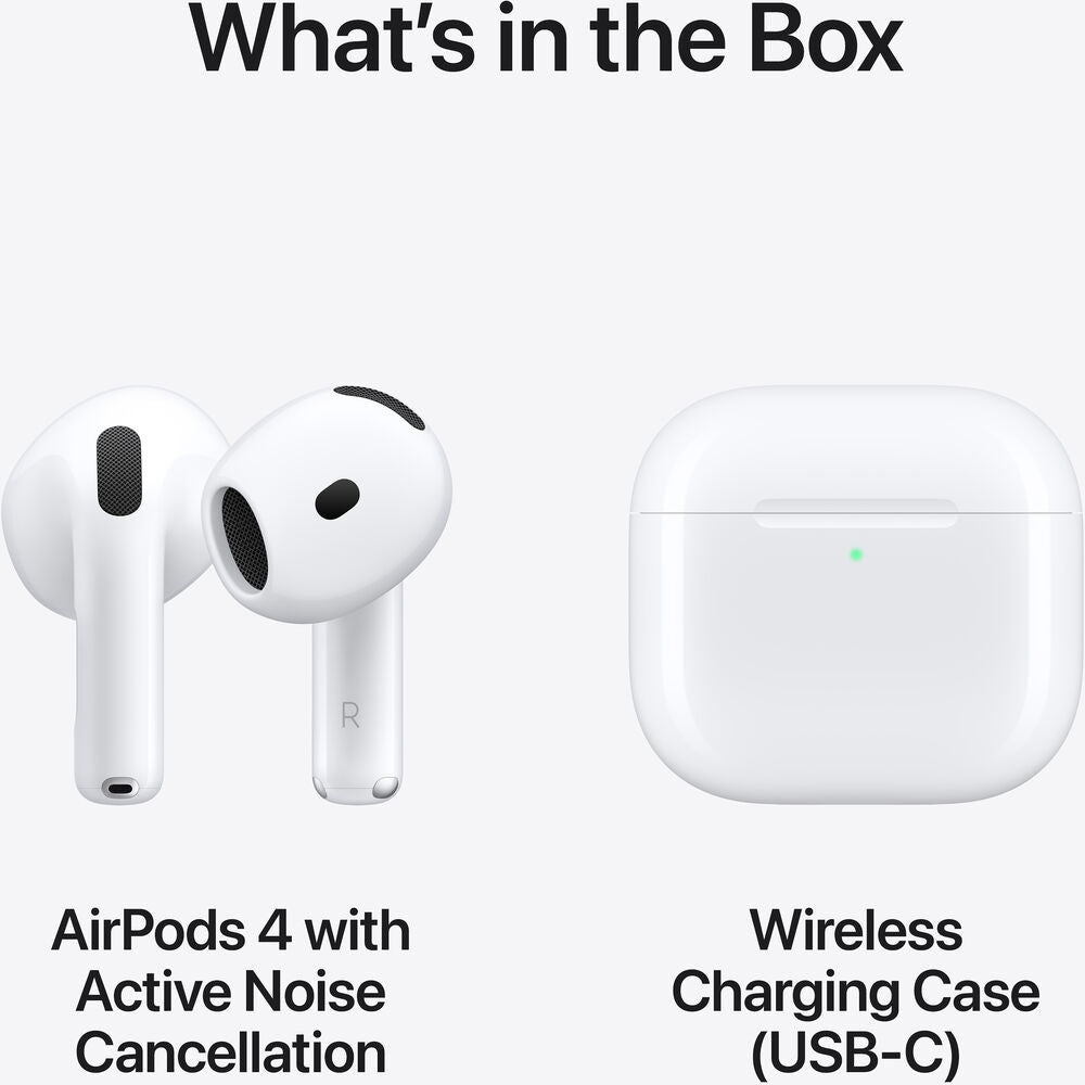 Apple AirPods Noise-Canceling Earbuds with Wireless USB-C Charging Case 4th Generation MXP93LLA