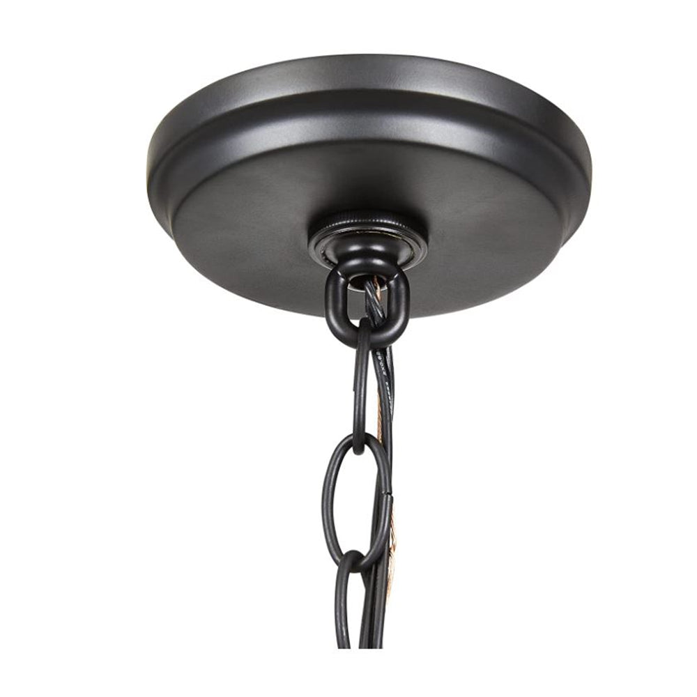 Luminance Black Chandelier 3-Light for Foyer | Hanging Ceiling Fixture Adjustable Chain F27033-31