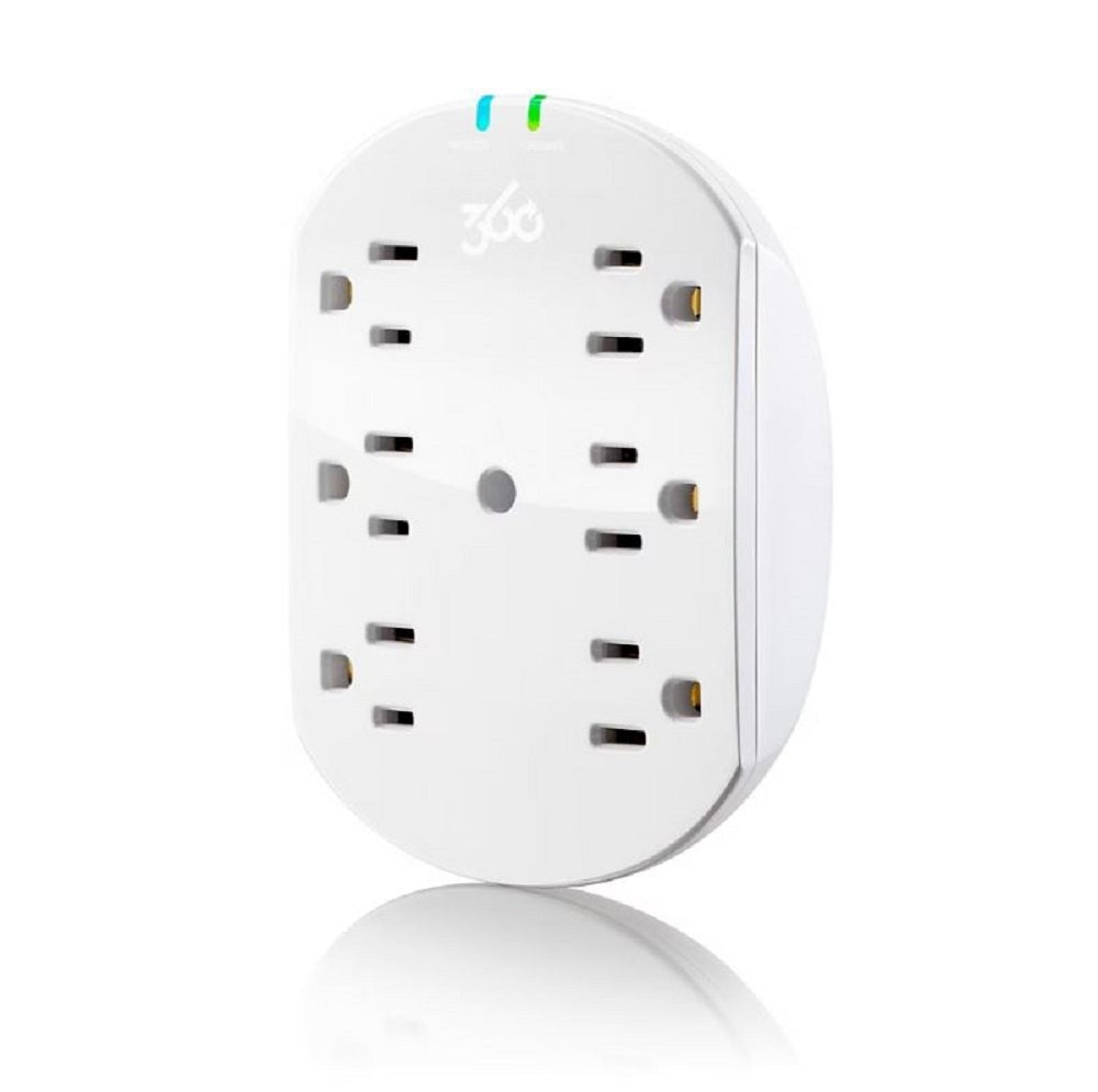 360 Electrical Habitat 2.4 6' Extension Cord with Loft 6-Outlet Surge Protector
