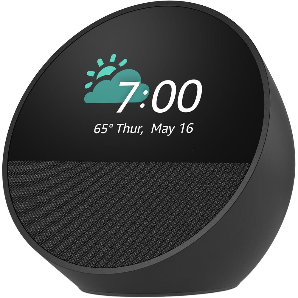 Amazon Echo Spot Smart Alarm Clock 2024 Edition, Black B0BFC7WQ6R