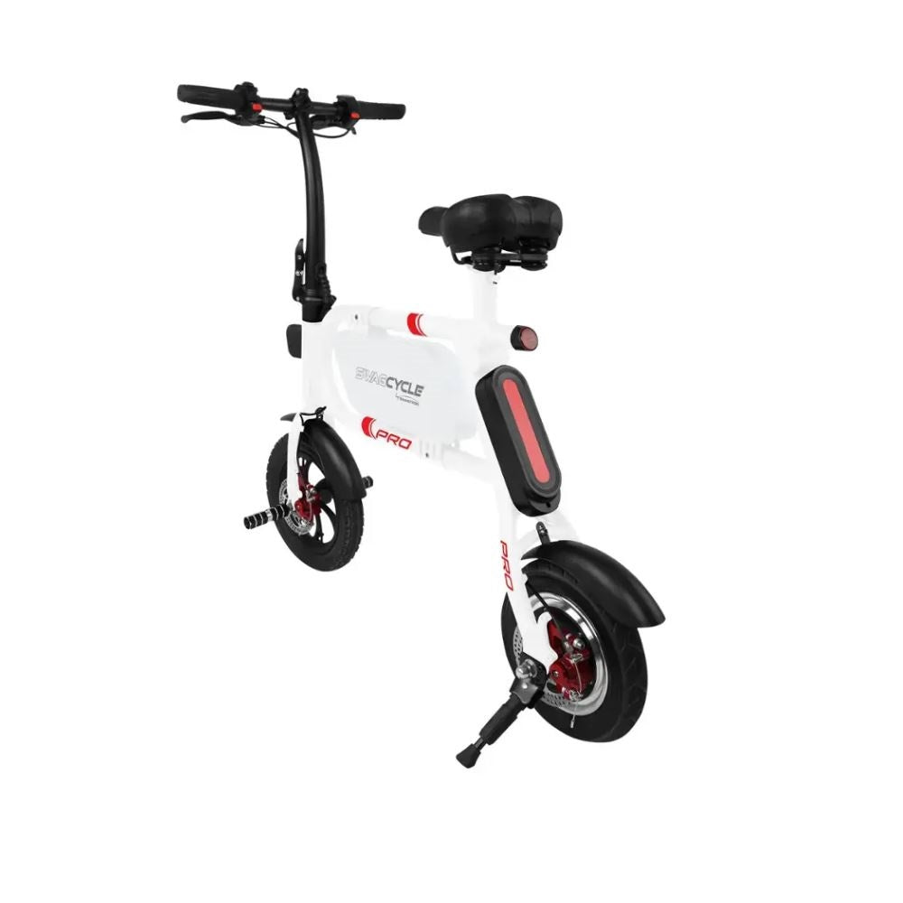 Swagtron Swagcycle Pro Folding SCP-1 E-Bike w/ 15-mile Max Operating Range & 18 mph Max Speed - White 38026-5 - UL Certified: UL2272