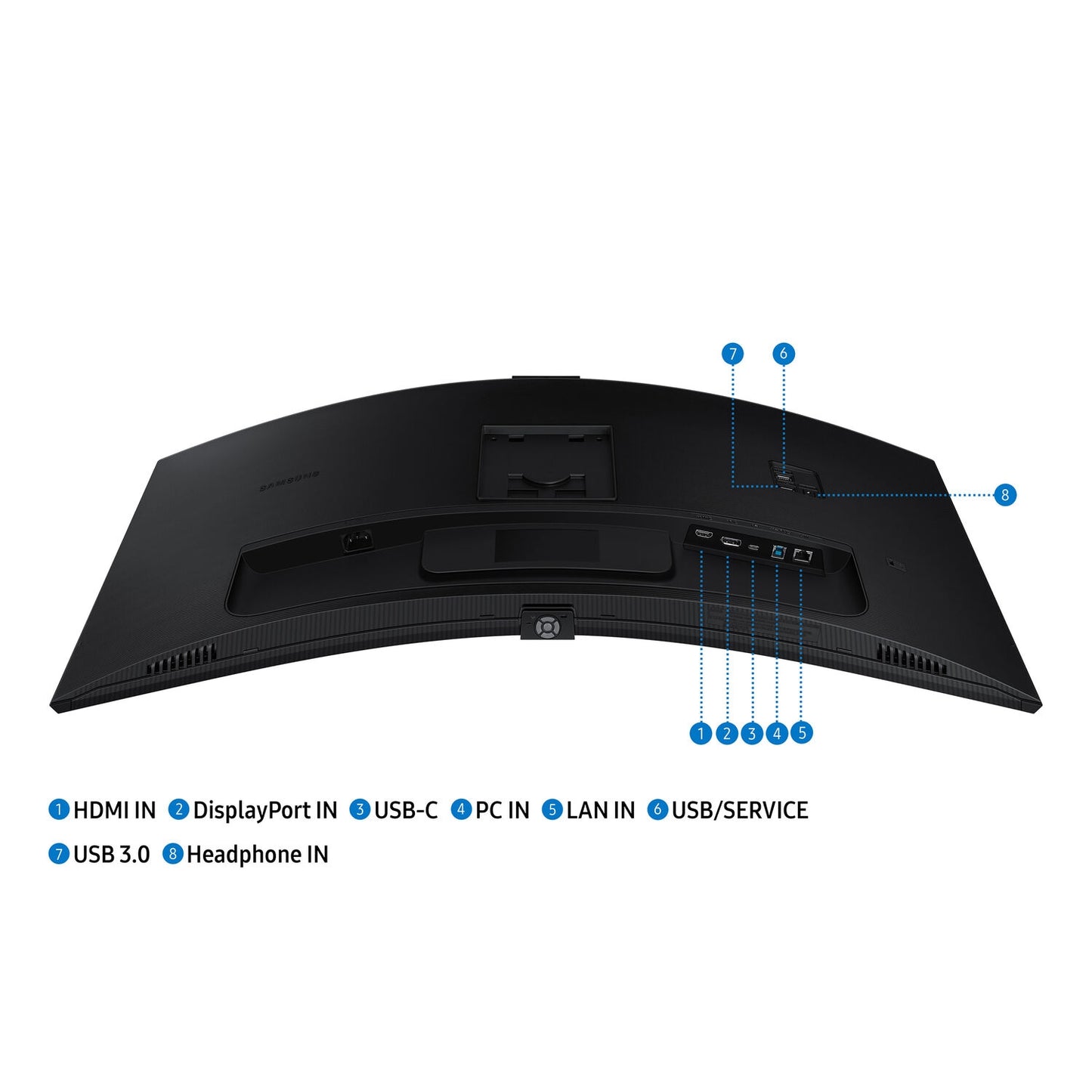 Samsung ViewFinity S65VC 34" 1440p HDR 100Hz Curved Ultrawide Monitor with Webcam LS34C650VANXGO