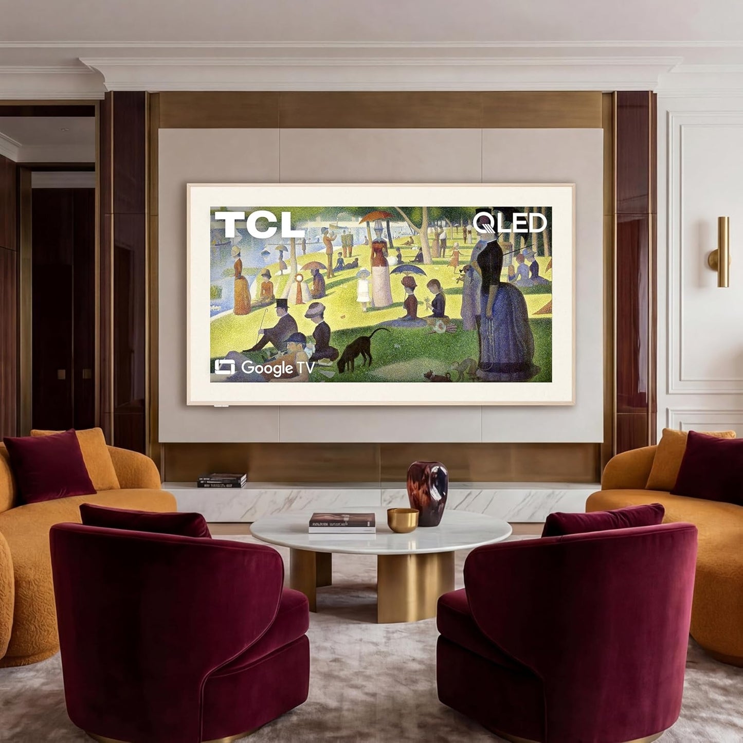 TCL - 75" Class A300W NXTVISION Series 4K QLED Art TV with Magnetic Frame 75A300W