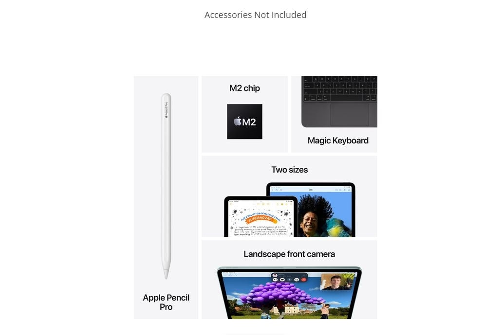 Apple 13" iPad Air M2 Chip 128GB, Wi-Fi Only, Space Gray MV273LL/A