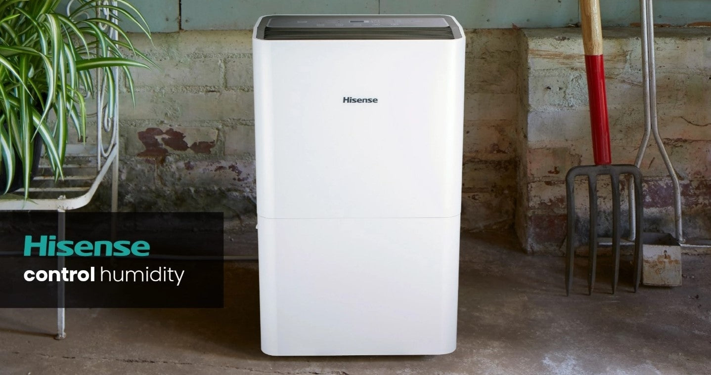 Hisense 50-Pint Capacity, 4500 sq. ft. Coverage, 3-Speed Dehumidifier DH5024K1W