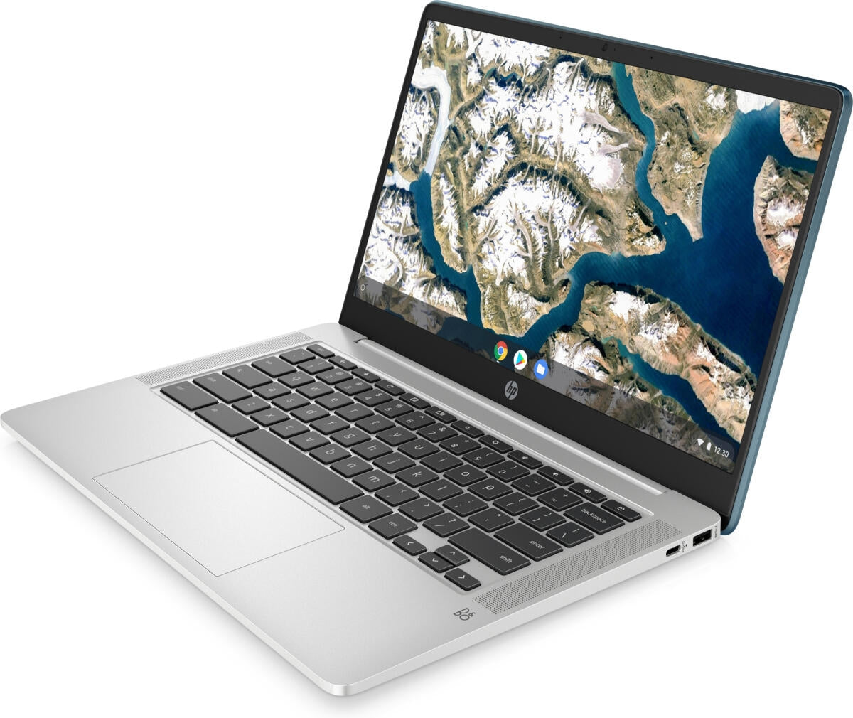 HP Chromebook 14A-NA0062TG Intel Pentium Silver N5030 4GB 128GB 14" HD Chrome, Built-in Bluetooth, Backlit Keyboard, Teal