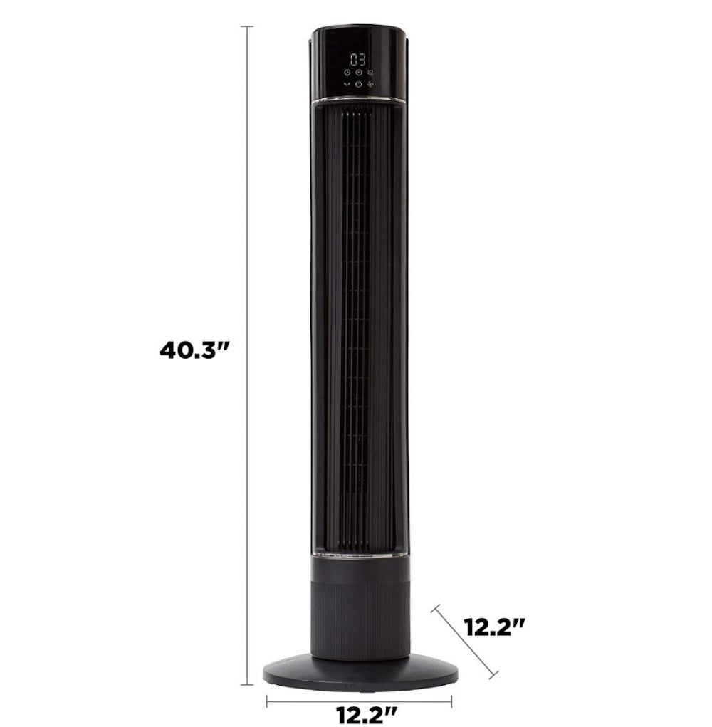Better Homes & Gardens 40" Tall, 3-Speed Tower Fan, Internal Oscillation BHS2803696724BR