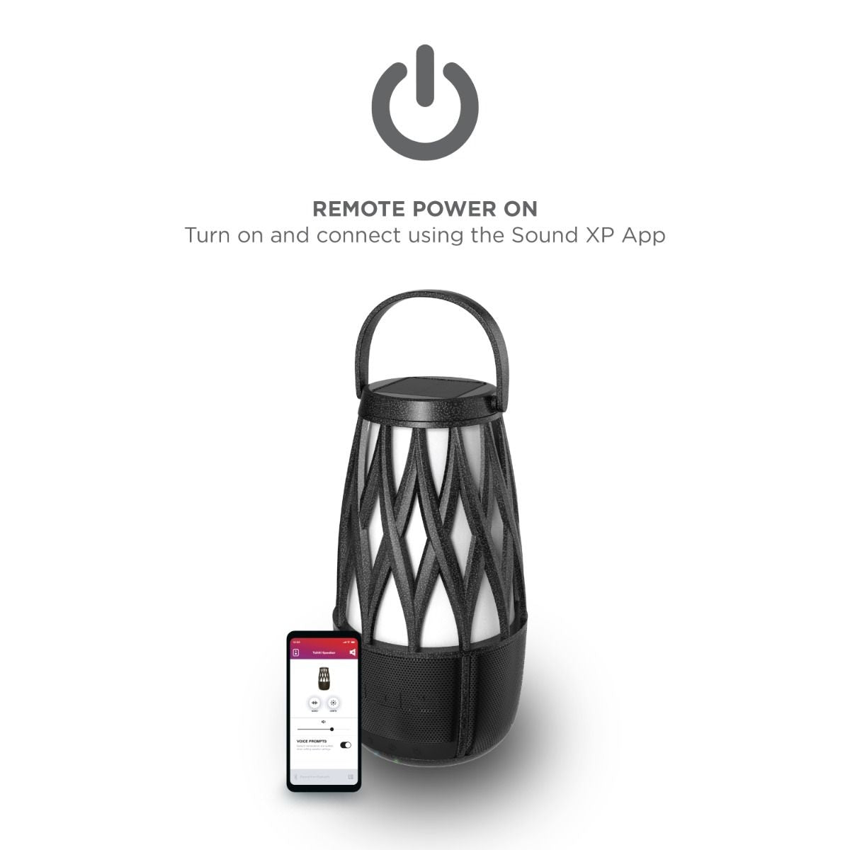 ION iSP136 Tahiti 10-Watt Outdoor Lantern-Style Solar-Rechargeable Bluetooth Speakers