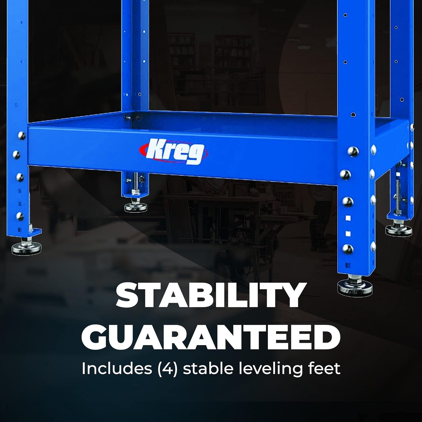 Kreg Multi-Purpose Shop Stand Steel Adjustable Table Saw Stand KRS1035