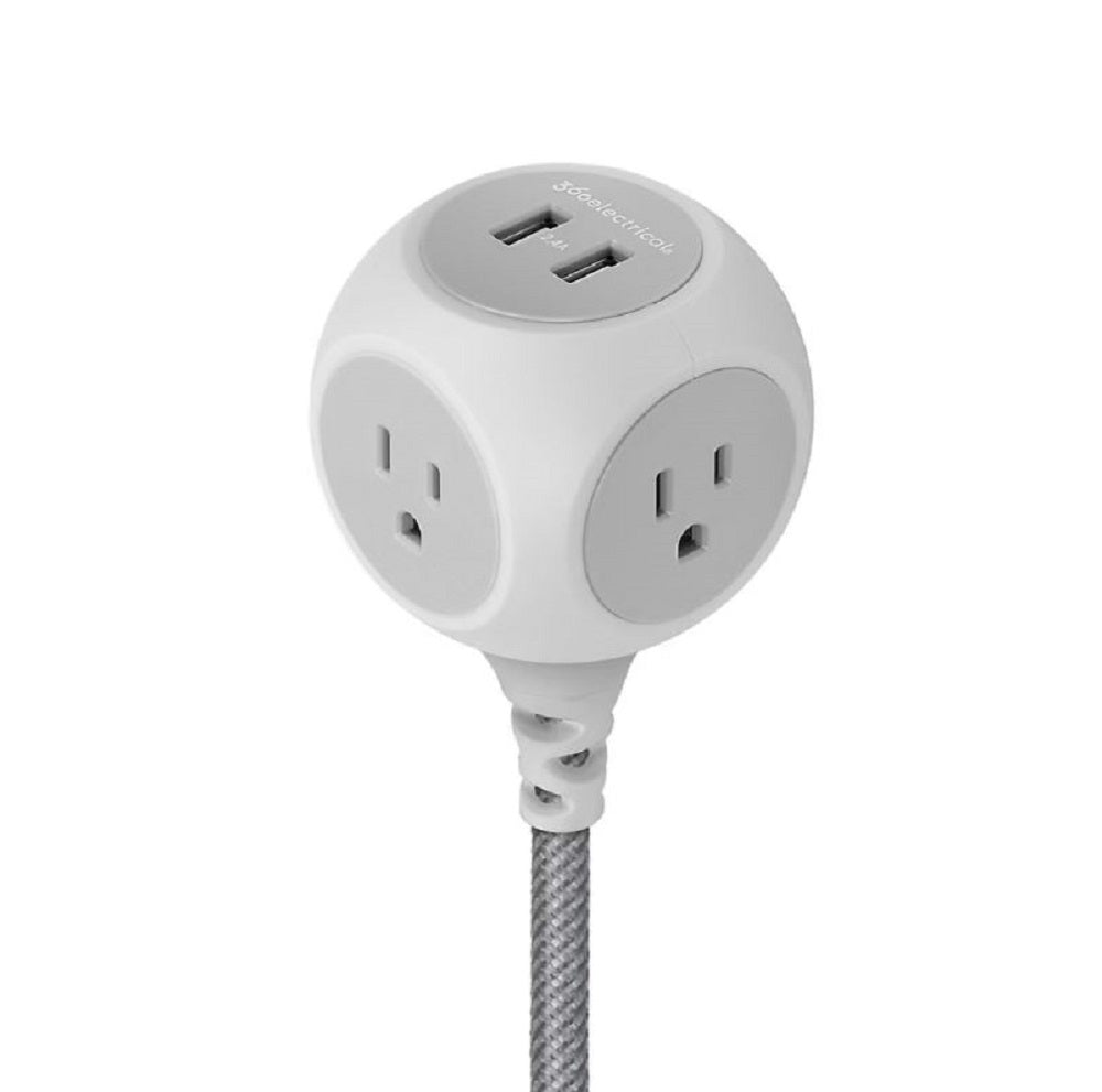 360 Electrical Habitat 2.4 6' Extension Cord with Loft 6-Outlet Surge Protector