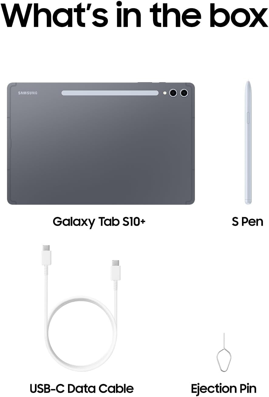 Samsung Galaxy Tab S10+ 12.4" 512GB WiFi with S-Pen Moonstone Gray SM-X820NZAEXAR