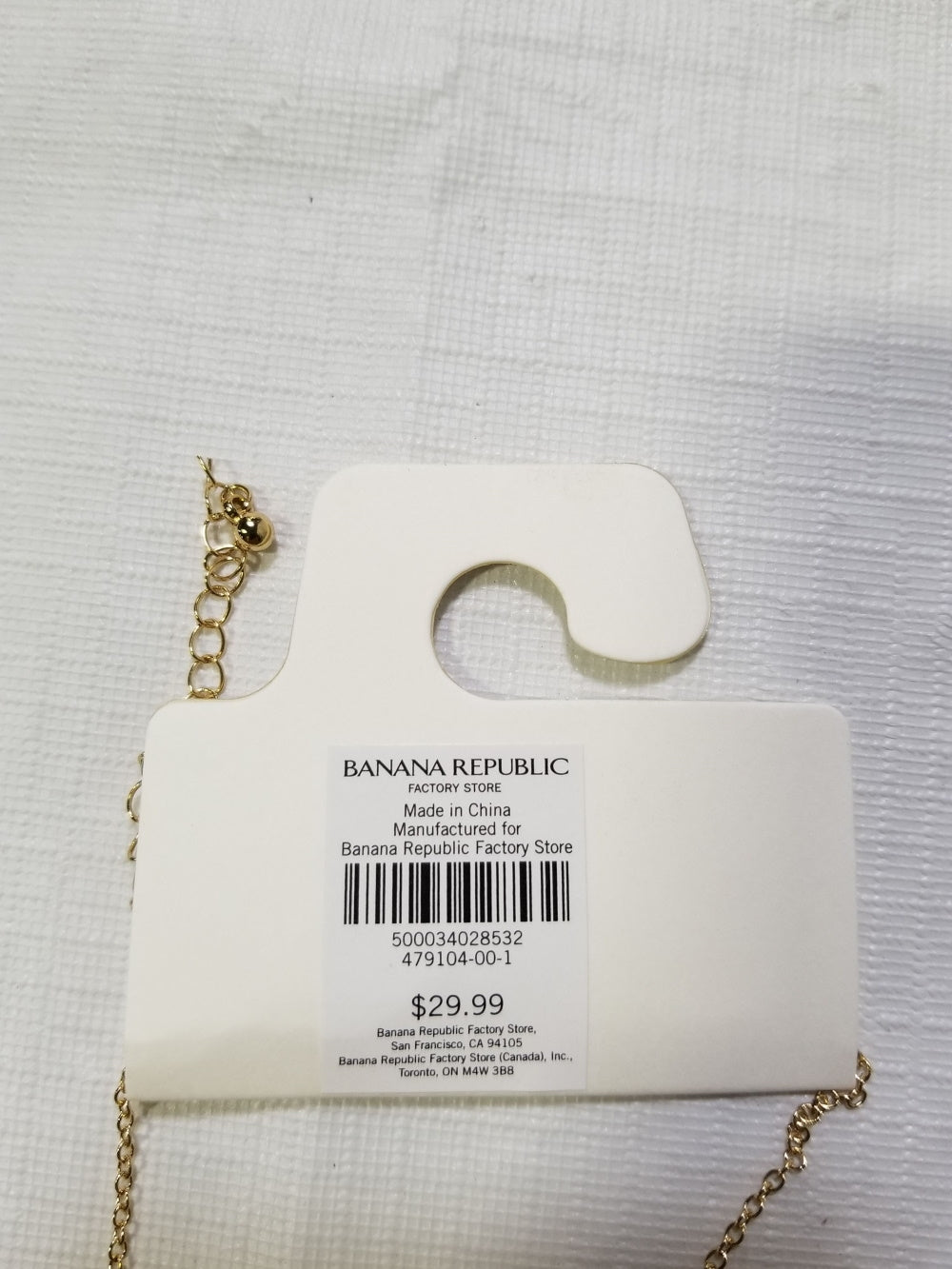 CHAIN WITH HAMMERED TASSEL PENDANT