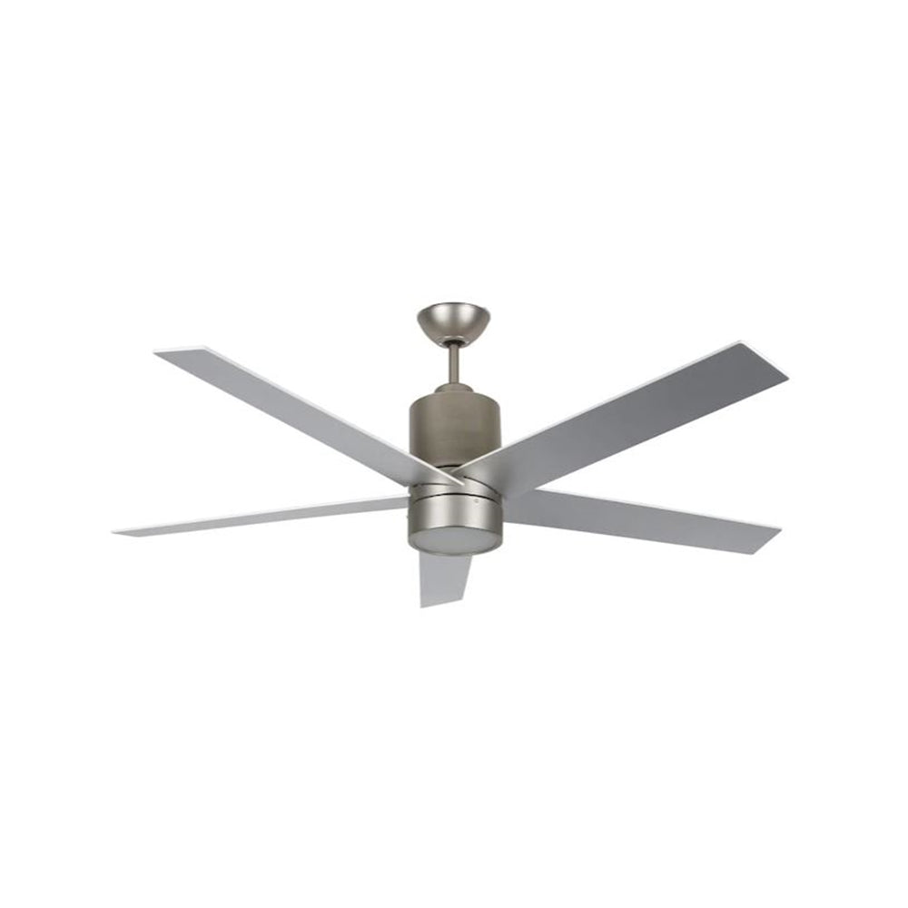Concord Fans 56" Vento Ceiling Fan Silver/White Blades with LED and Remote