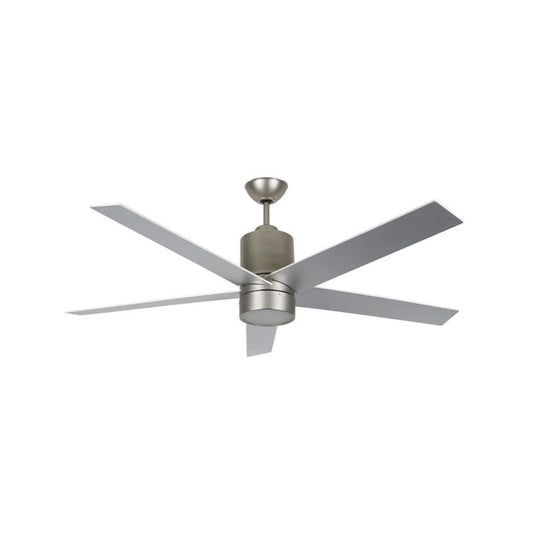 Concord Vento 56-in Satin Nickel Indoor Ceiling Fan with Light Kit and Remote (5-Blade)