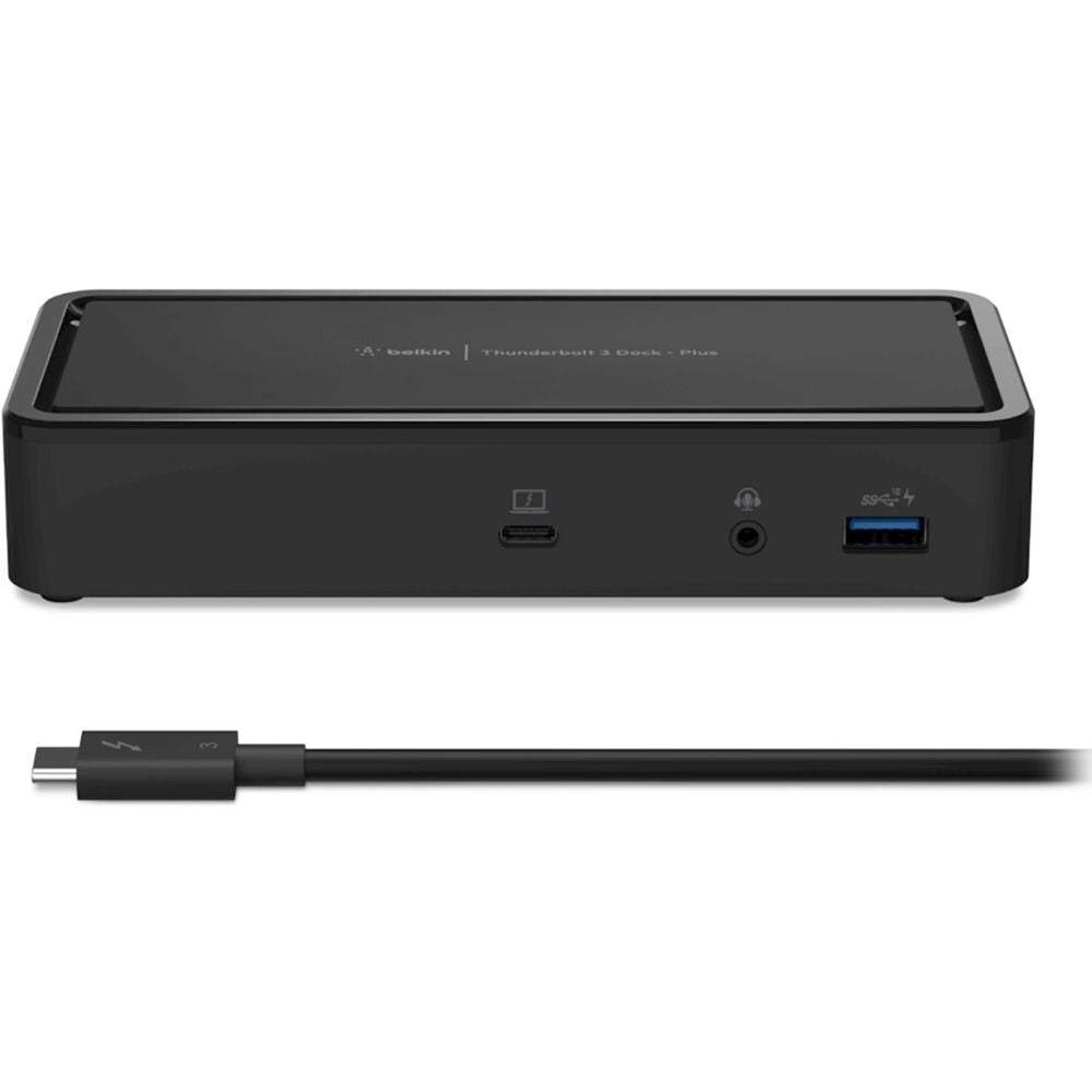 Belkin Thunderbolt 3 Dock Plus Thunderbolt 3 Cable USB-C Hub, 8-In-1 Docking Station for MacOS & Windows