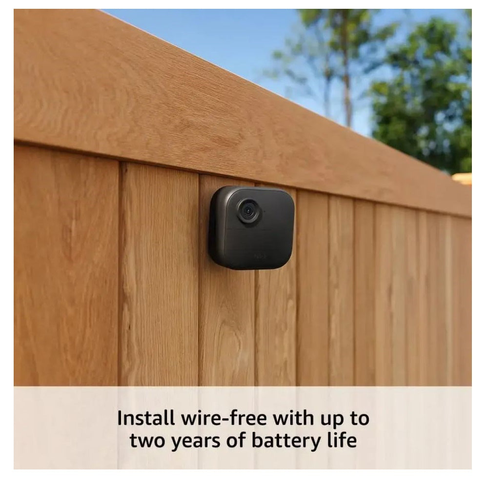 Blink Outdoor 4 5x Camera Wireless 1080p Security System Black BJSOTDRPLUS