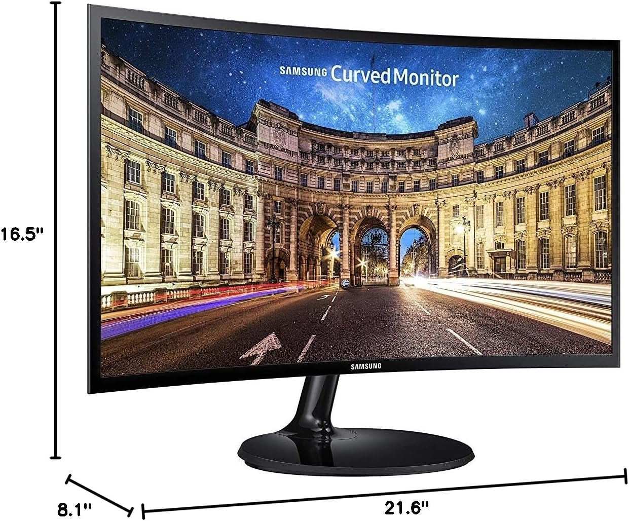 Samsung LC24F392FHNXZA 24-in 60Hz 1080p 4ms Curved LED Gaming Monitor (Super Slim Design) VGA; HDMI