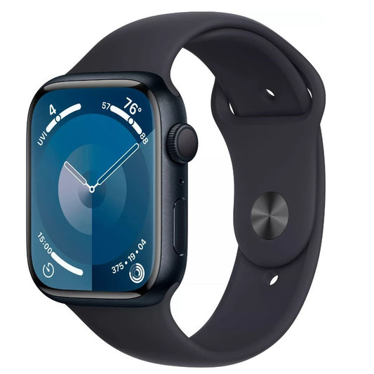 Apple Watch Gen 9 Series 9 45mm Midnight Aluminum Midnight Sport Band 3M589LL/A