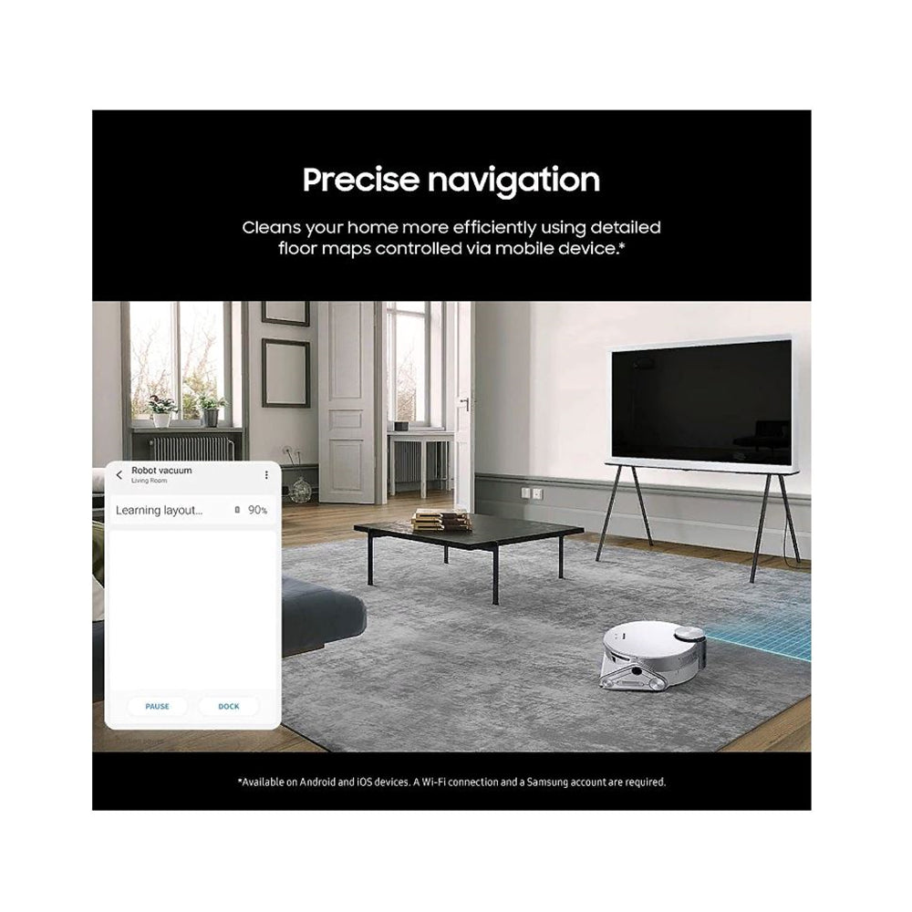 Samsung Jet Bot AI+ Robot Vacuum with Object Recognition VR50T95735W/AA