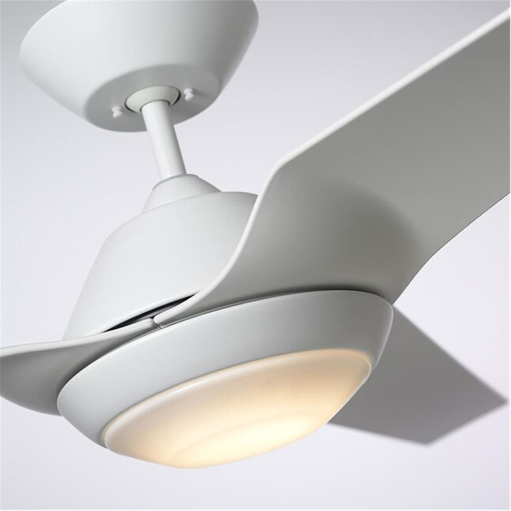 Luminance Exo Kathy Ireland Home Sweep Eco 60" Ceiling Fan Light Kit Satin White CF275SW