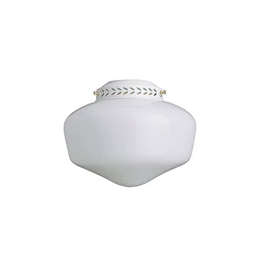 Concord Ceiling Fan Light Kit 1-Light 13W 8-1/8" Schoolhouse Glass White YG-9CG-S-WH