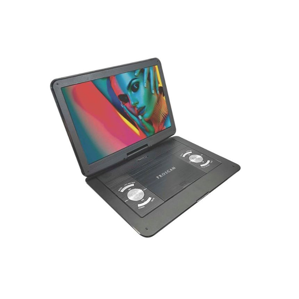 Proscan 13.3" Portable DVD Player Black Remote, DVD,DVD‐R/RW,CD‐R/RW - PDVD1332