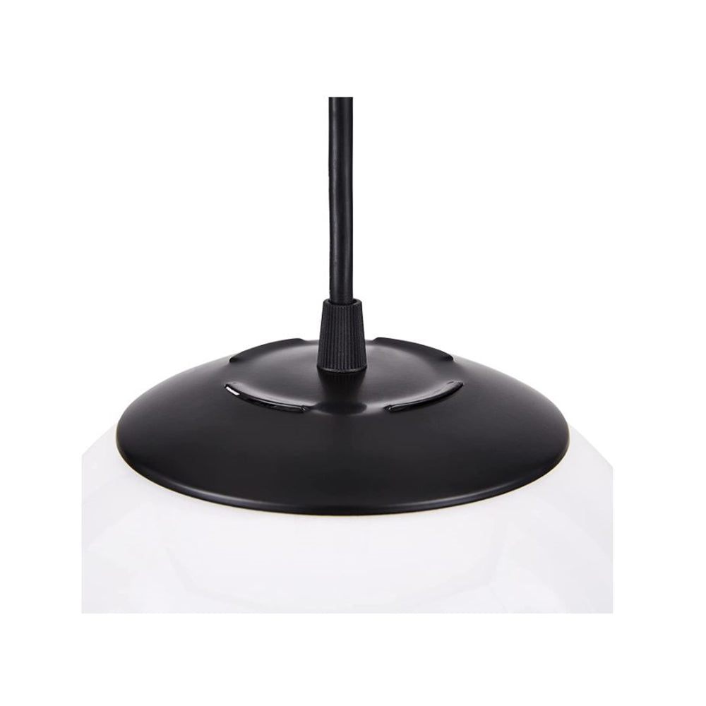Luminance Globe 10" Pendant Globe Lighting for Kitchen Island & Foyer Black & White - F3402-31