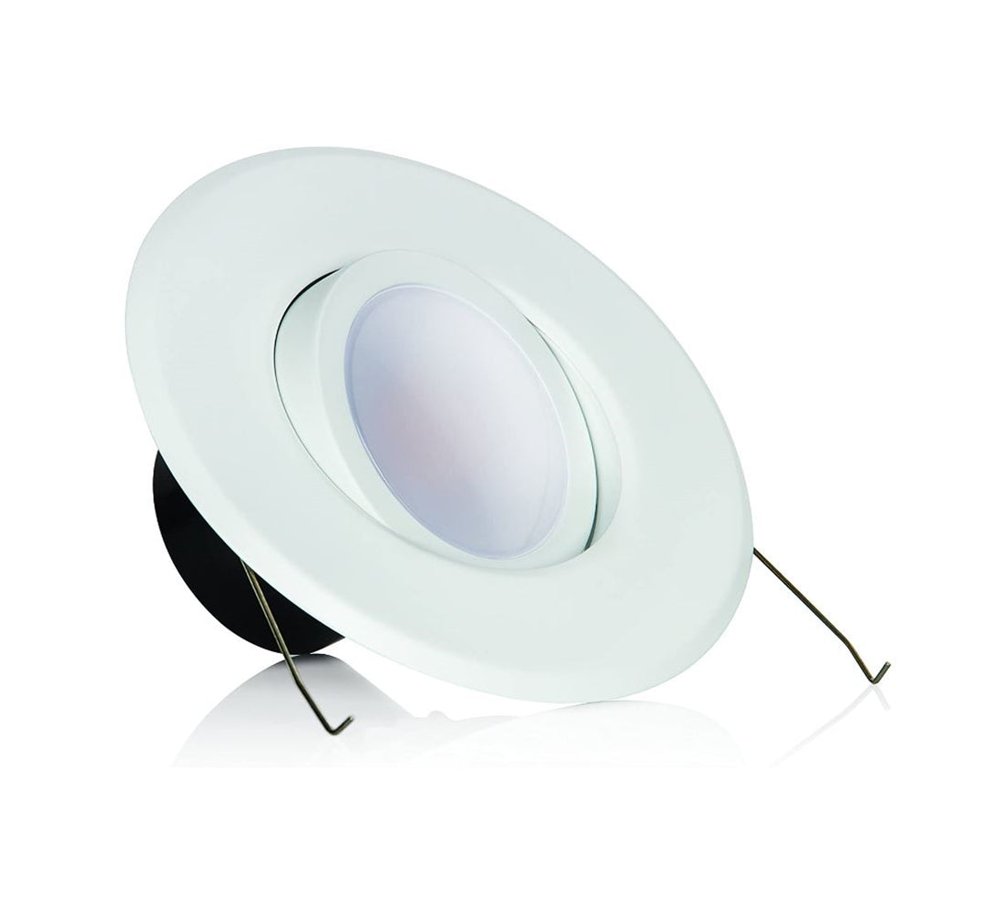 Luminance 5-6" LED 120V 3000K 12.75W Recessed Gimbal Downlight White F9907-30