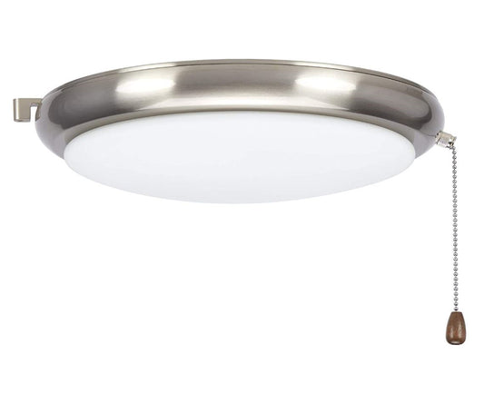 Emerson 11" LED Luna Light Kit w/ Opal Matte Shade - Brushed Steel LK66BS