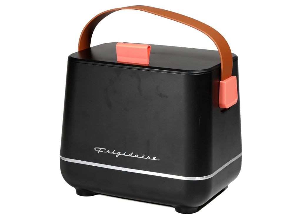 Frigidaire 6-Can Retro Top-Opening Portable Beverage Mini Fridge/Cooler EFMIS308-BLACK Certified Refurbished