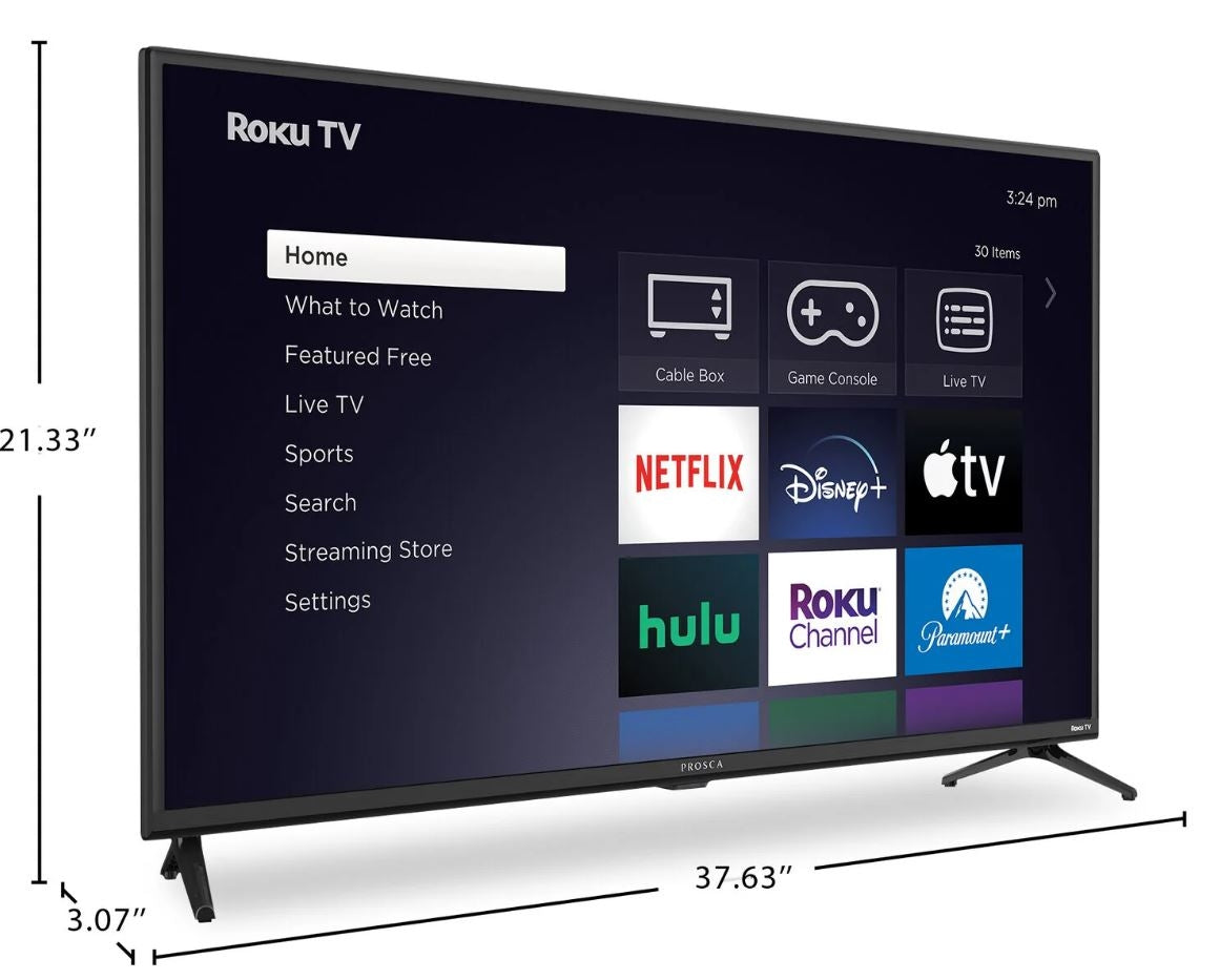 Proscan 42" Class Full HD 1080P ROKU Smart TV Black PTR4266