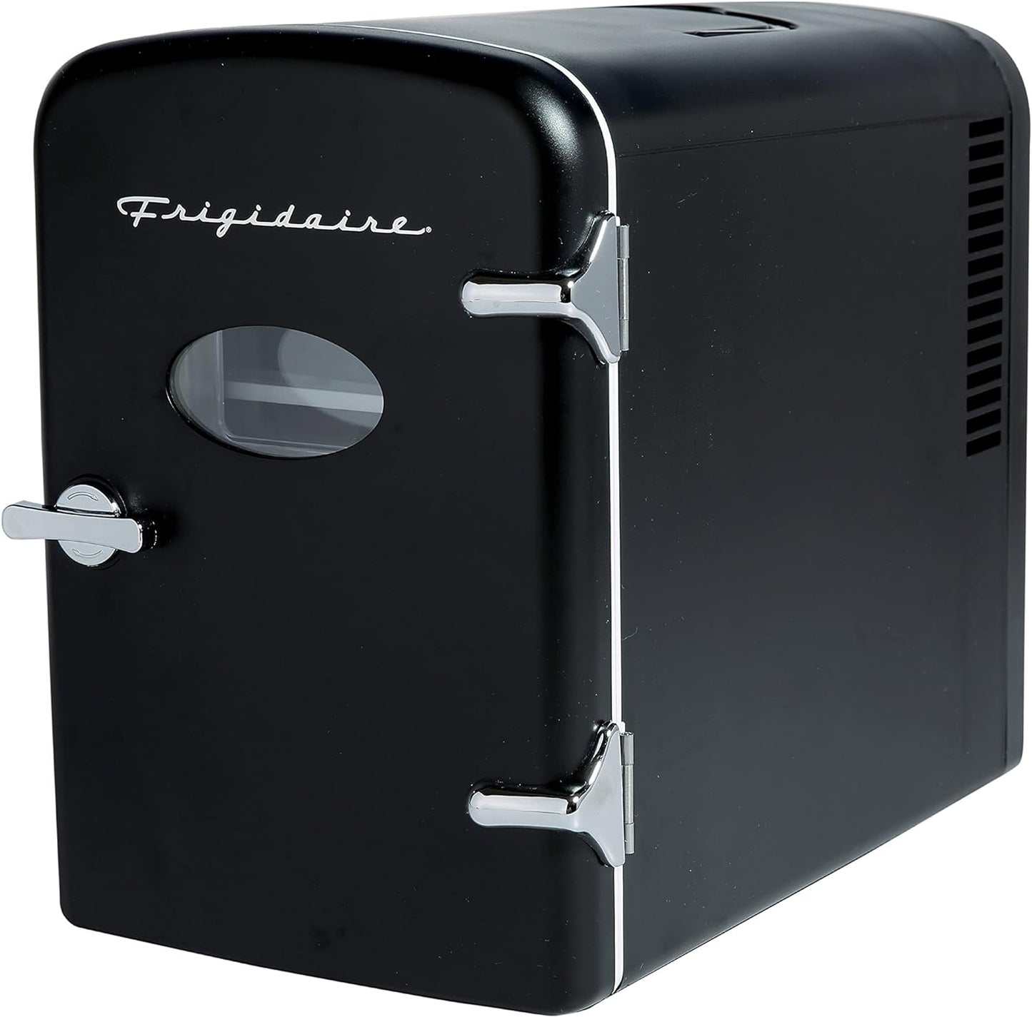 Frigidaire EEFMIS175-BLACK Retro 9-Can Mini Personal Fridge Portable Cooler Black