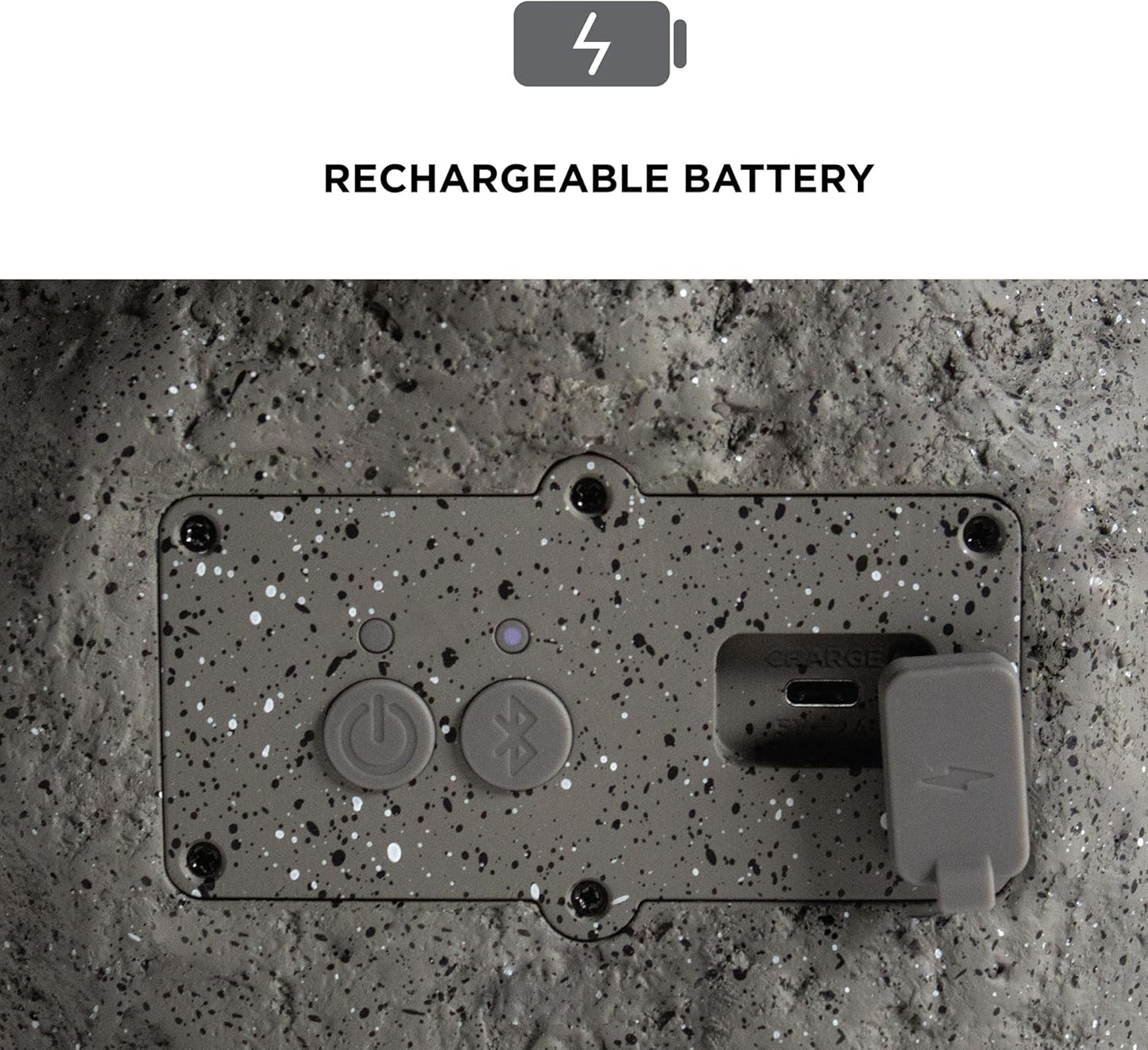 ION Audio Sol Stone Link Solar Rechargeable Outdoor Speaker with Multi-Sync ISP176
