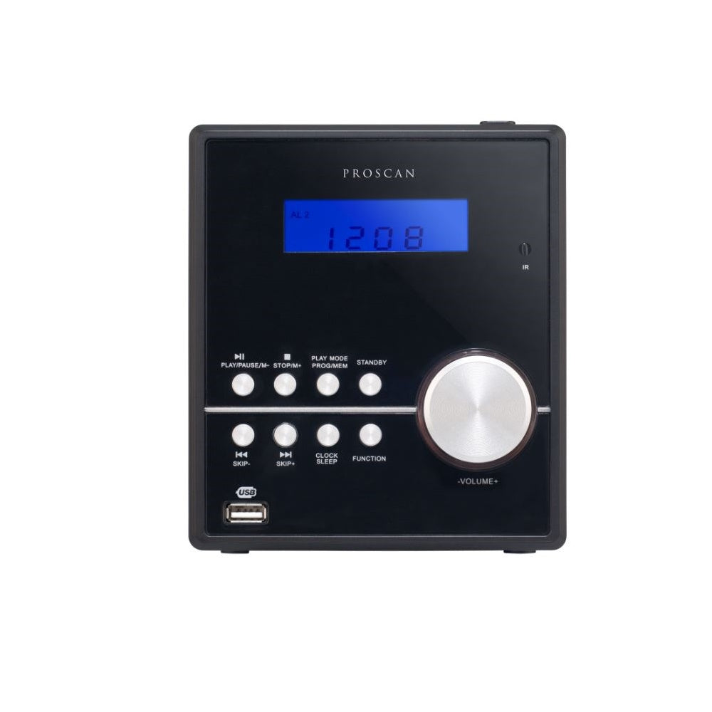 Proscan Micro Home Stereo System with CD Player FM Radio and Bluetooth PRCD804BT