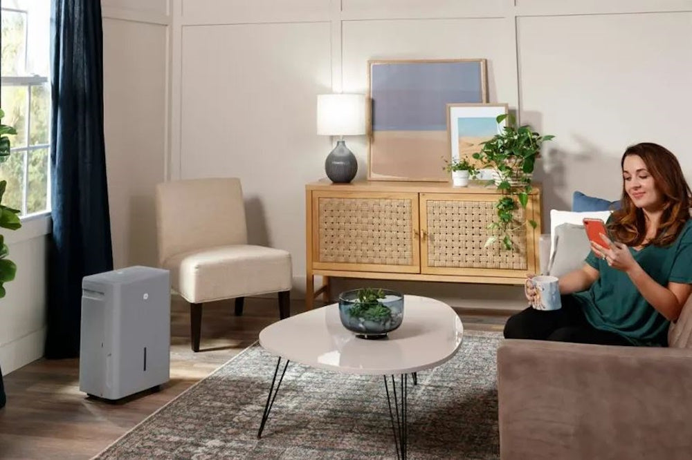 GE - 50-Pint Energy Star Portable Dehumidifier with Smart Dry - Grey ADYR50LCG1