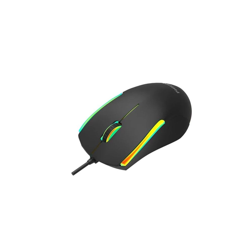 Philips Momentum SPK9314 Wired Gaming Mouse – 1200 DPI Optical Sensor, 500Hz Polling