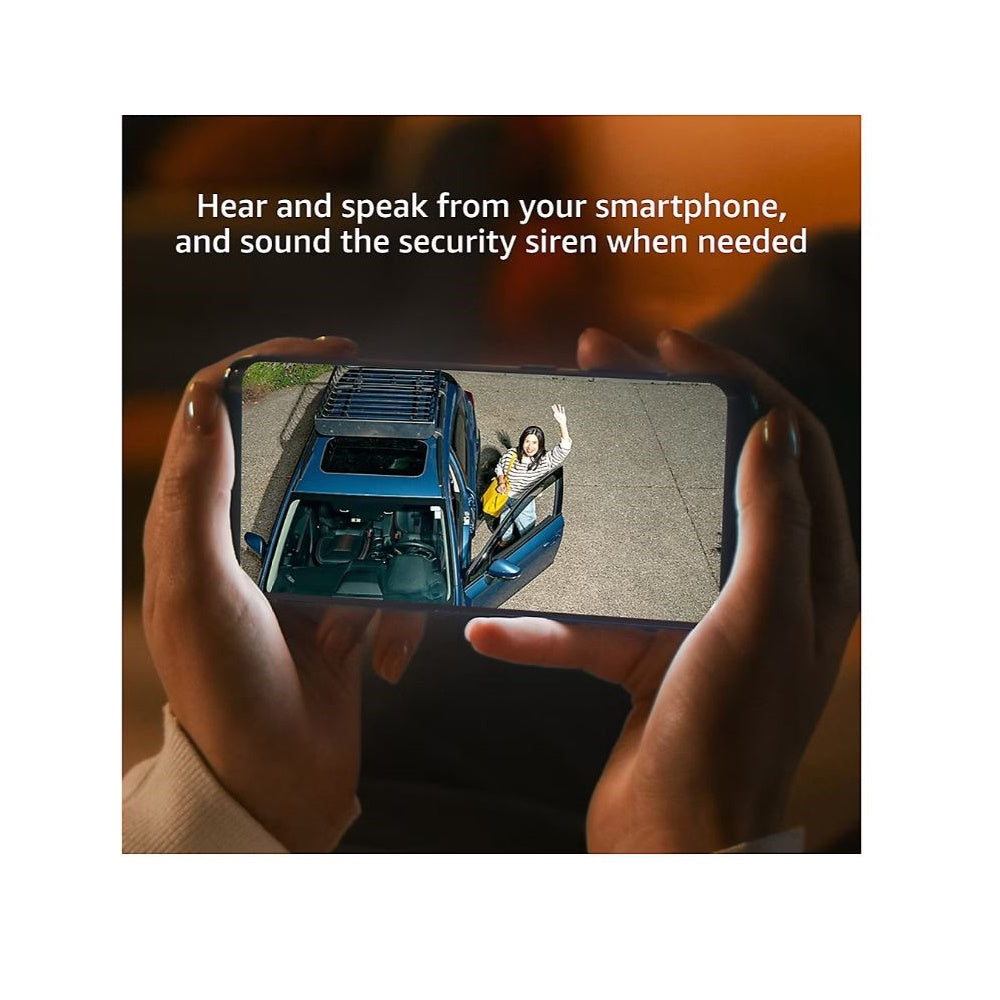 Blink Wired Floodlight Camera Smart security camera, 2600 lumens, HD live view, enhanced motion detection, built-in siren, Works with Alexa, 1 camera (White)