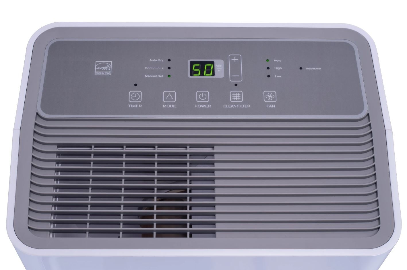 Hisense 50-Pint Capacity, 4500 sq. ft. Coverage, 3-Speed Dehumidifier DH5024K1W