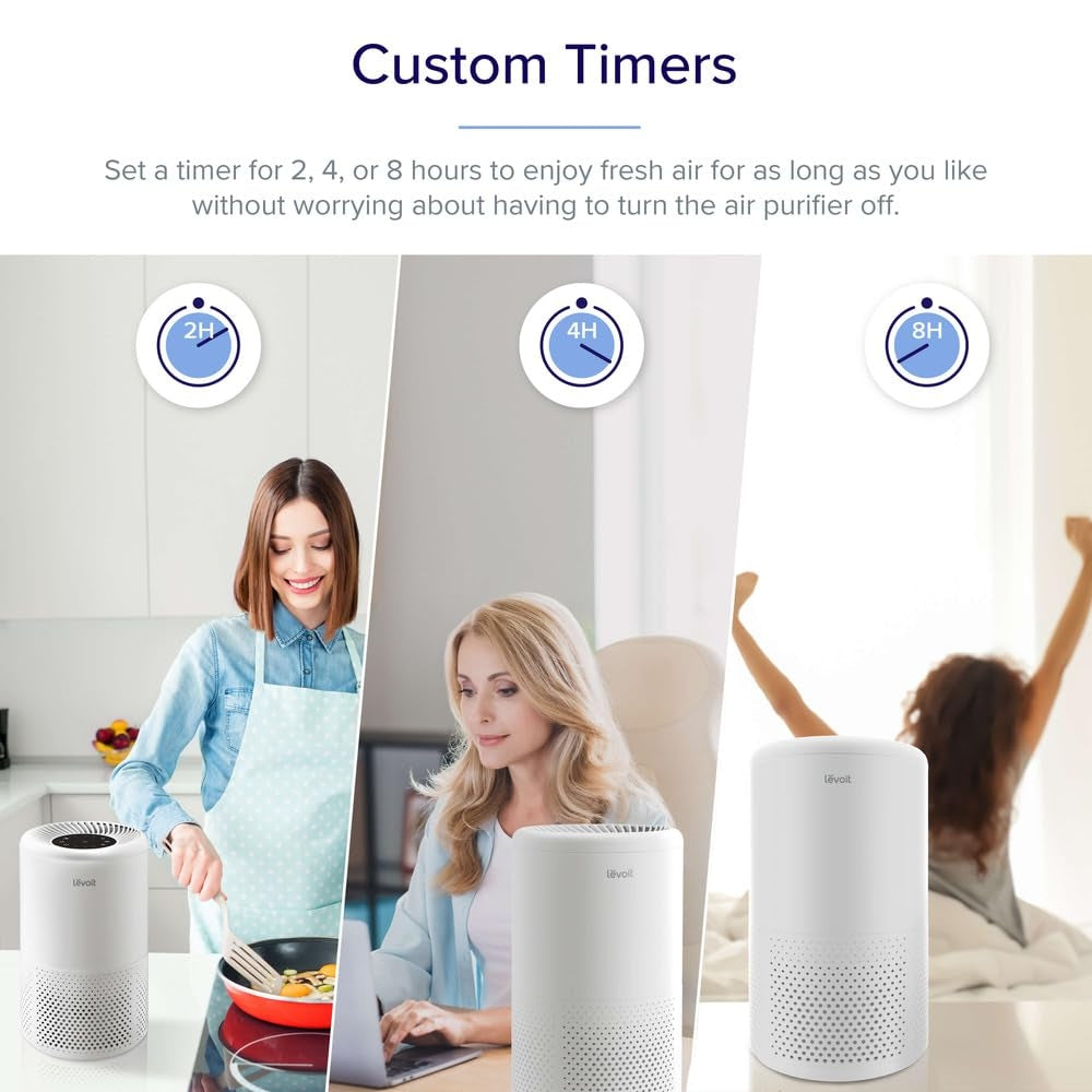 LEVOIT Air Purifiers for Home Allergies and Pets Hair, H13 True HEPA Air Purifier Filter