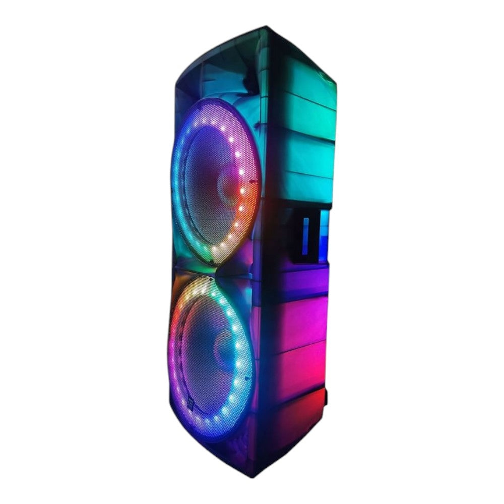 Edison Professional M-7600 Bluetooth Portable 15" 6,500 Watt Dual PA Speaker System