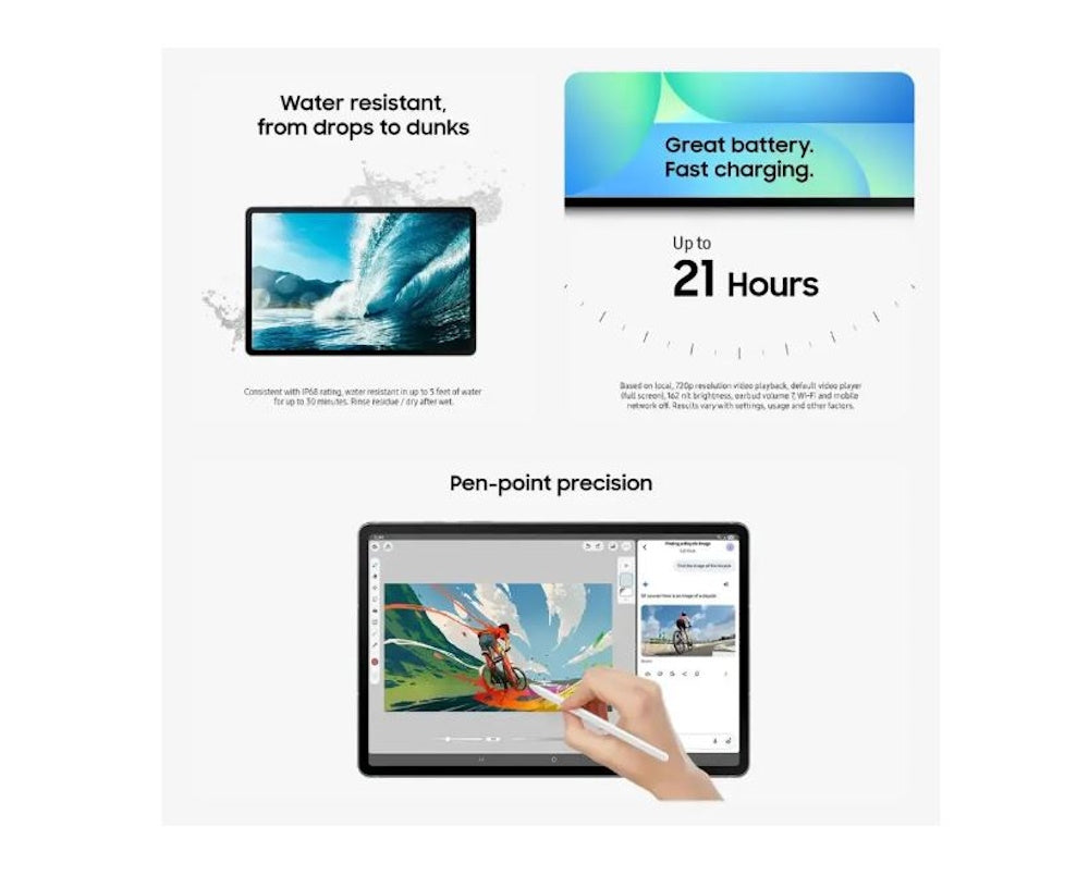 Samsung Galaxy Tab S10 FE+ 13.1" 128GB Wi-Fi with S-Pen Silver SM-X620NZSAXAR