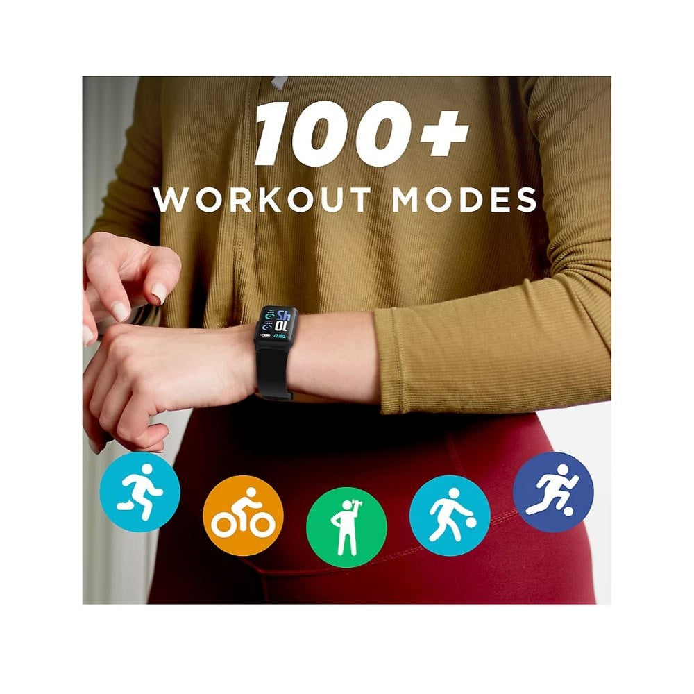 iTouch Active 4 Unisex Black Smartwatch Fitness Tracker TC4S01-G02