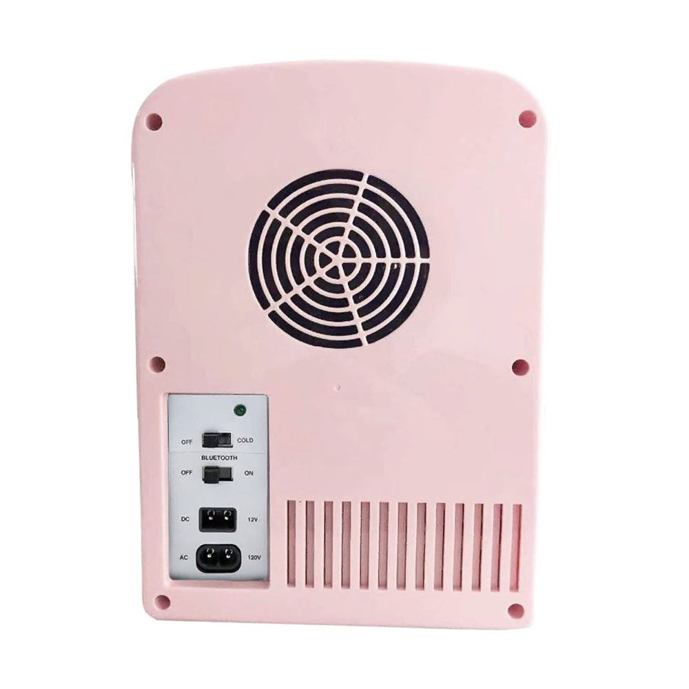 Frigidaire EFMIS151-PINK Portable Retro 6-can Mini Fridge Built-in Bluetooth Speaker