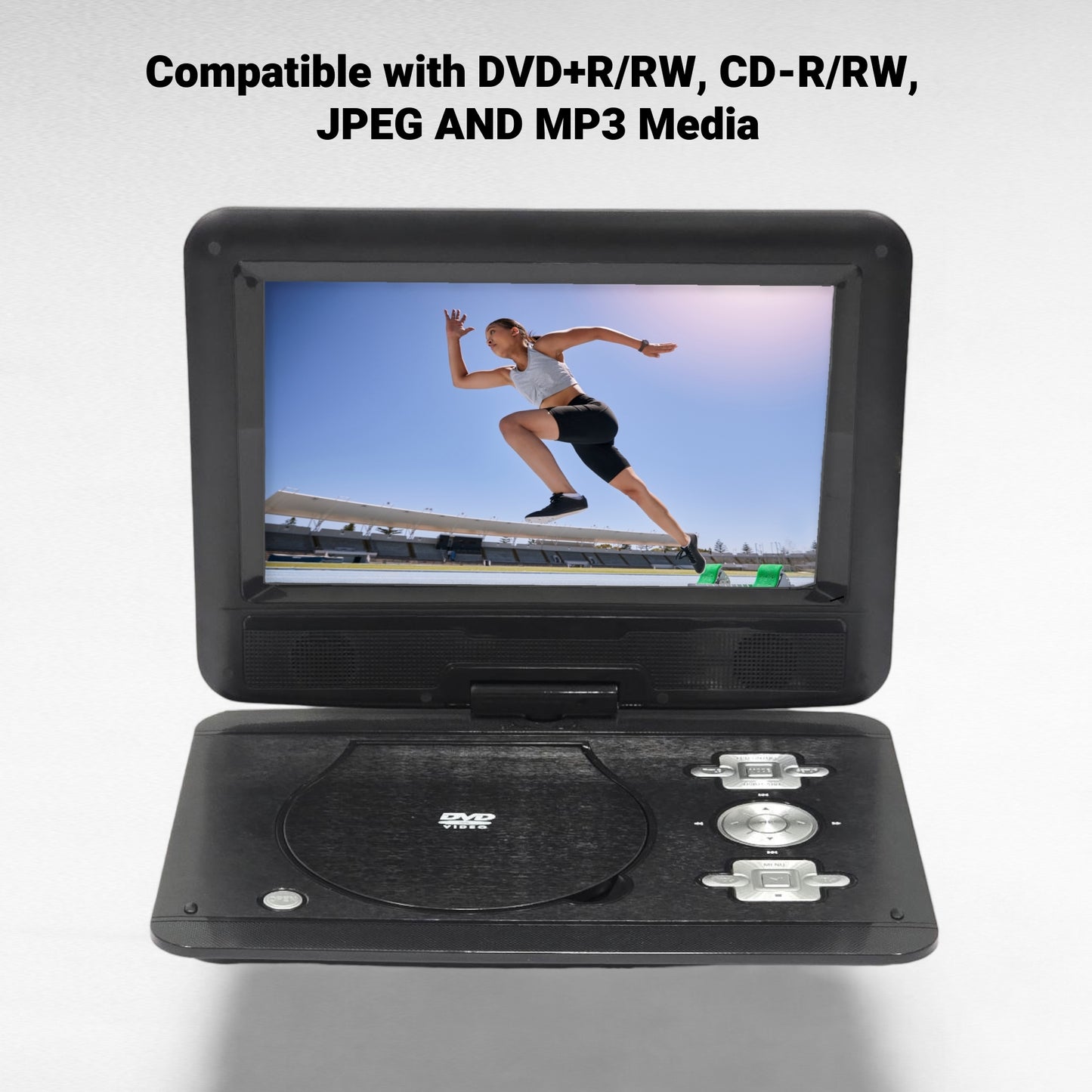 Onn Portable 10" DVD Media Player 5-hr Battery w/ Remote control 100093889-NC