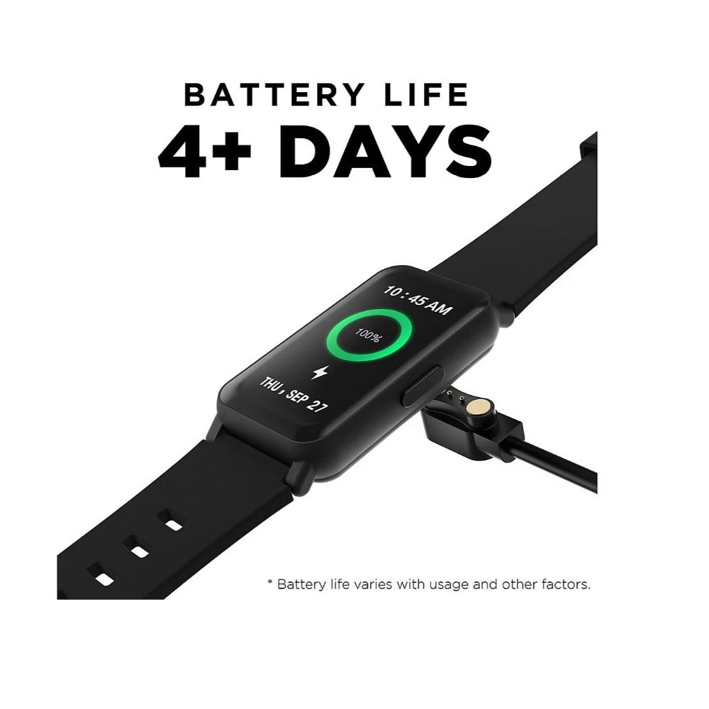 iTouch Active 4 Unisex Black Smartwatch Fitness Tracker TC4S01-G02